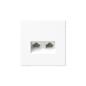 Systeme Electric ArtGallery Белый Розетка двойная компьютерная RJ45+RJ45, кат. 5е, механизм