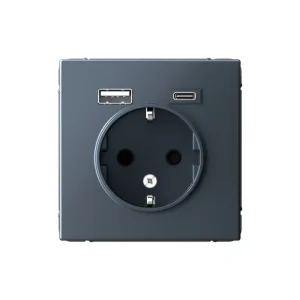 Systeme Electric ArtGallery Грифель Розетка 16А с 2 USB A+C, 5В/2,4А/3,0А, 2х5В/1,5А, механизм