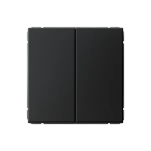 Systeme Electric ArtGallery Карбон Выключатель 2-клавишный кнопочный, 10АХ, механизм, быстрозажим. клем.