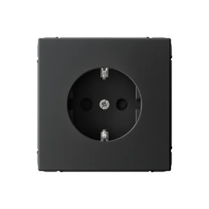Systeme Electric ArtGallery Карбон Розетка с заземлением со шторками, 16А, механизм, быстрозажим. клем.