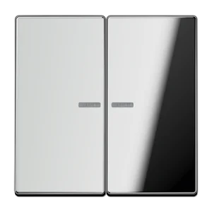 JUNG LS 990 Блестящий хром Клавиша 2-ая с подсветкой