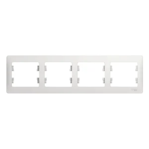Systeme Electric Glossa Бел Рамка 4-ая, горизонтальная