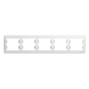 Systeme Electric Glossa Бел Рамка 5-ая, горизонтальная