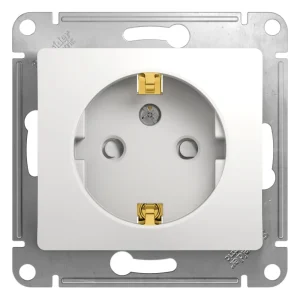 Systeme Electric Glossa Бел Розетка с/з со шторками