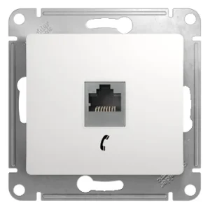 Systeme Electric Glossa Бел Розетка телефонная RJ11