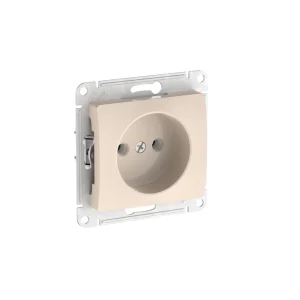 Systeme Electric Glossa Бежевый Розетка без заземления, 16А, мех., быстрозажим. клем.