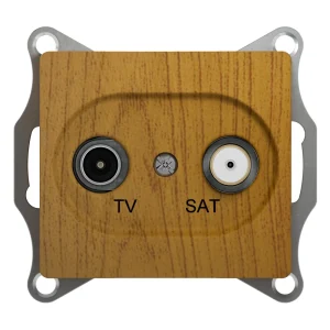 Systeme Electric Glossa Дерево Дуб Розетка TV-SAT оконечная 1DB
