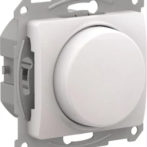 Systeme Electric Glossa Перламутр Светорегулятор (диммер) повор-нажим, LED, RC, 400Вт, мех.