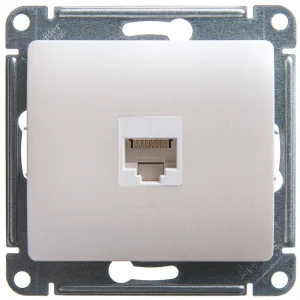 Systeme Electric Glossa Перламутр Розетка компьютерная RJ45 кат.5E