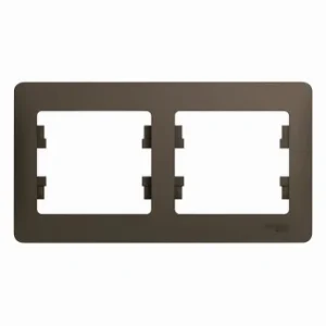 Systeme Electric Glossa Шоколад Рамка 2-ая, горизонтальная