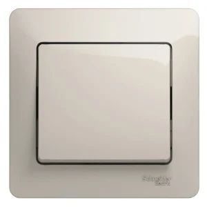 Systeme Electric Glossa Молочный Выключатель 1-клавишный сх.1, 10AX (в сборе)