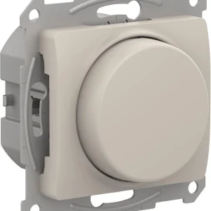 Systeme Electric Glossa Молочный Светорегулятор (диммер) повор-нажим, LED, RC, 400Вт, мех.