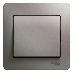 Systeme Electric Glossa Платина Выключатель 1-клавишный сх.1, 10AX (в сборе)