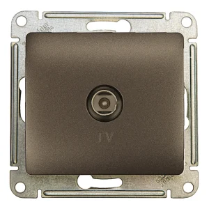 Systeme Electric Glossa Графит Розетка TV оконечная 1DB