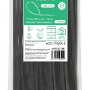 Systeme Electric Стяжка кабельная 380х7.6 Чёрная (100шт)
