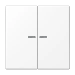 JUNG LS 990 Белый матовый Клавиша для KNX кнопки, 2 группы, с подсветкой и символами"стрелки"
