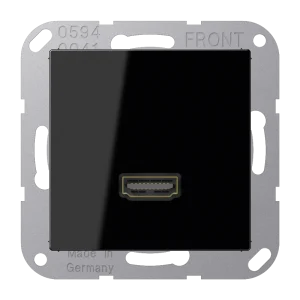 JUNG A 500 Черная Розетка HDMI 1-ая