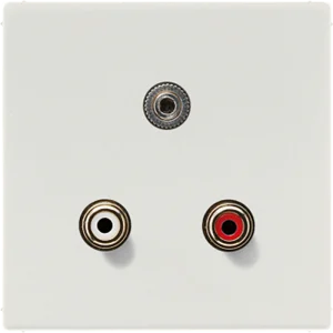 JUNG 2x Cinch Audio (RCA) / Stereo разъем (TRS 3.5 mm), светло-серый