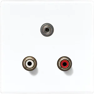 JUNG 2x Cinch Audio (RCA) / Stereo разъем (TRS 3.5 mm), белый