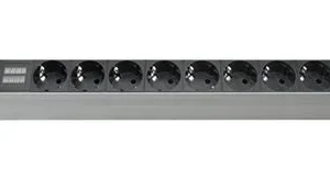 DKC Блок распределения питания (PDU) 19" 16A с индикацией, Вых:8 Schuko, Вх:Schuko