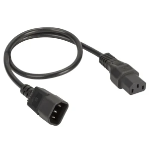 DKC Кабель питания DKC, IEC320 C13 - IEC320 C14, 1,0м, 3х1,5мм