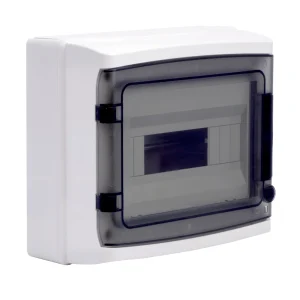DKC RAM base Щиток настенный с дверцей 12 мод.,IP65, серый, с клеммным блоком 63А