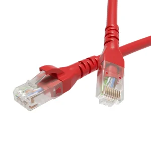DKC Патч-корд неэкранированный CAT6 U/UTP 4х2, LSZH, красный, 3.0м