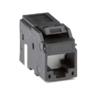 DKC Модуль Keystone RJ45 CAT5E неэкранированный(UTP), черный (форм-фактор МС)