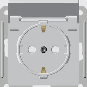 Systeme Electric Wessen 59 Aqua Бел Розетка с/з с крышкой с защитными шторками IP44