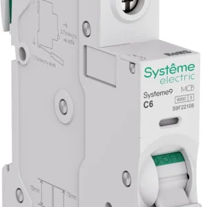 Systeme Electric Systeme9 Автоматический выключатель (АВ) C 6A 1P 6kA 230В