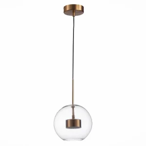 ST LUCE SL1133.233.01 Светильник подвесной ST-Luce Латунь/Прозрачный LED 1*14W