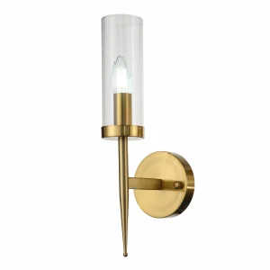 ST Luce SL1159.301.01 Светильник настенный Латунь/Прозрачный E14 1*60W