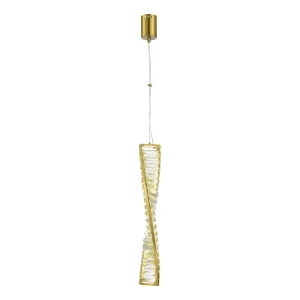 ST LUCE SL6205.303.01 Светильник подвесной Латунь/Прозрачный LED 1*11W 3000K