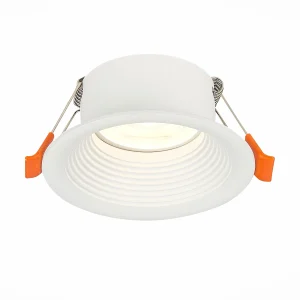 ST Luce ST202.508.01 Светильник встраиваемый Мат. белый GU10 1*50W D89xH40 220V Без ламп