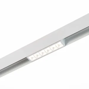ST Luce ST361.546.06 Магнитный трековый светильник белый LED 1*6W 4000K 532Lm Ra>80 36° IP20 L115xW22xH44 48V