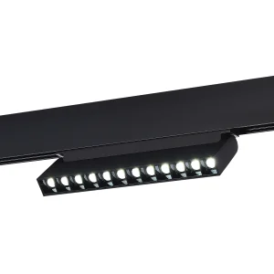 ST LUCE ST372.406.12 Магнитный трековый светильник SMART Черный LED 1*12W 2700K-6500K 1 080Lm Ra90 36° IP20 L225xW22xH136 48V