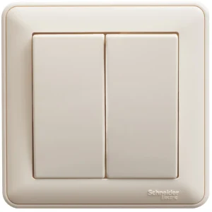Systeme Electric Wessen 59 Беж Выключатель 2-клавишный, 10А (в сборе)